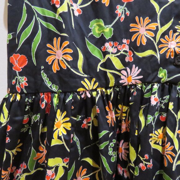 KATE SPADE Rooftop Garden Floral Marina Dress Swing Retro Feminine Rockabilly XL - Picture 6 of 15